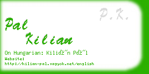 pal kilian business card